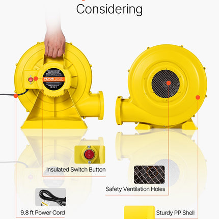 Inflatable Bounce House Blower 1.2&1.3HP 950W for Commercial Bounce House.