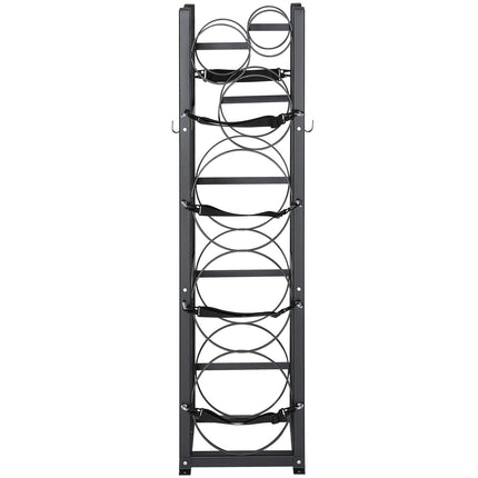 Refrigerant Tank Rack, with 3 x 30lbs and Other 3 Small Bottle Tanks, Cylinder Tank Rack 12.79x12.99x47.12 in, Refrigerant Cylinder Rack and Holders for Freon, Gases, Oxygen, Nitrogen.