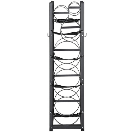 Refrigerant Tank Rack, with 3 x 30lbs and Other 3 Small Bottle Tanks, Cylinder Tank Rack 12.79x12.99x47.12 in, Refrigerant Cylinder Rack and Holders for Freon, Gases, Oxygen, Nitrogen.