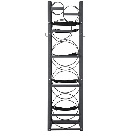 Refrigerant Tank Rack, with 3 x 30lbs and Other 3 Small Bottle Tanks, Cylinder Tank Rack 12.79x12.99x47.12 in, Refrigerant Cylinder Rack and Holders for Freon, Gases, Oxygen, Nitrogen.