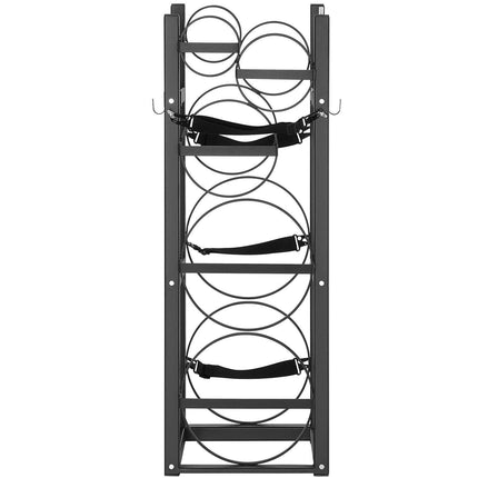Refrigerant Tank Rack, with 2 x 30lbs and Other 3 Small Bottle Tanks, Cylinder Tank Rack 12.79x12.99x47.12 in, Refrigerant Cylinder Rack and Holders for Freon, Gases, Oxygen, Nitrogen.