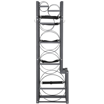 Refrigerant Tank Rack, with 1 x 50lb, 2 x 30lb and Other 3 Small Bottle Tanks, Cylinder Tank Rack 15.55x12.99x49.8 in, Refrigerant Cylinder Rack and Holders for Freon, Gases, Oxygen, Nitrogen.