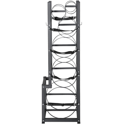 Refrigerant Tank Rack, with 1 x 50lb, 2 x 30lb and Other 3 Small Bottle Tanks, Cylinder Tank Rack 15.55x12.99x49.8 in, Refrigerant Cylinder Rack and Holders for Freon, Gases, Oxygen, Nitrogen.