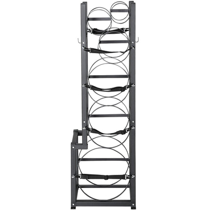 Refrigerant Tank Rack, with 1 x 50lb, 2 x 30lb and Other 3 Small Bottle Tanks, Cylinder Tank Rack 15.55x12.99x49.8 in, Refrigerant Cylinder Rack and Holders for Freon, Gases, Oxygen, Nitrogen.