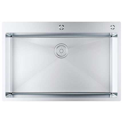 Kitchen Sink, 304 Stainless Steel Drop-In Sinks, Top Mount Single Bowl Basin with Accessories(Pack of 3), Household Dishwasher Sinks for Workstation, RV, Prep Kitchen, and Bar Sink, 33 inch.