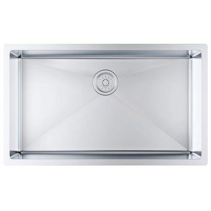 Kitchen Sink, 304 Stainless Steel Drop-In Sinks, Undermount Single Bowl Basin with Accessories(Pack of 3), Household Dishwasher Sinks for Workstation, RV, Prep Kitchen, and Bar Sink, 32 inch.
