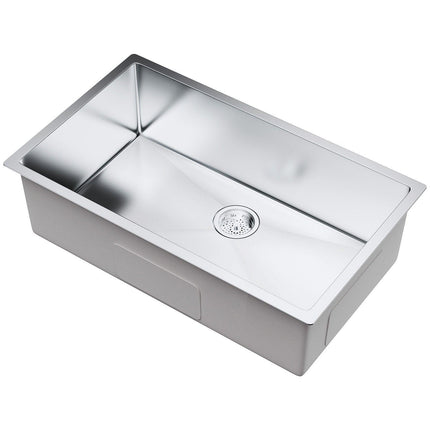 Kitchen Sink, 304 Stainless Steel Drop-In Sinks, Undermount Single Bowl Basin with Accessories(Pack of 3), Household Dishwasher Sinks for Workstation, RV, Prep Kitchen, and Bar Sink, 32 inch.