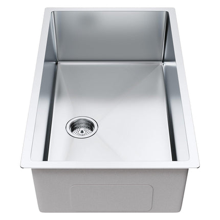 Kitchen Sink, 304 Stainless Steel Drop-In Sinks, Undermount Single Bowl Basin with Accessories(Pack of 3), Household Dishwasher Sinks for Workstation, RV, Prep Kitchen, and Bar Sink, 32 inch.