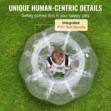 Inflatable Bumper Ball 1-Pack, 4FT/1.2M Body Sumo Zorb Balls for Teen & Adult, 0.8mm Thick PVC Human Hamster Bubble Balls for Outdoor Team Gaming Play, Bumper Bopper Toys for Garden, Yard, Park.