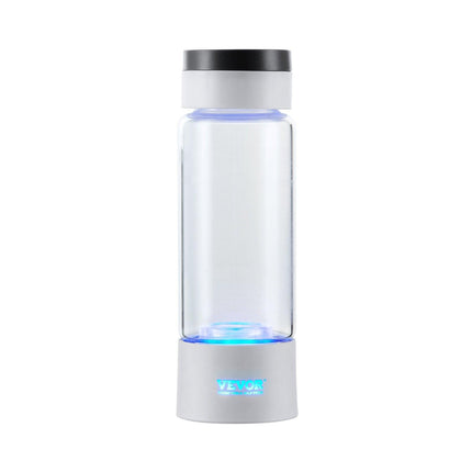 Hydrogen Water Bottle Generator, 380 ml / 13.4 oz Capacity Portable Hydrogen Water Maker, SPE Technology Hydrogen Rich Water Ionizer Machine with Nasal Inhalation Tube and Self-Cleaning.