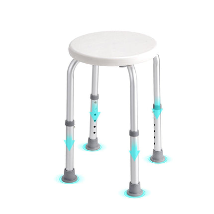 Shower Chair for Inside Shower, Adjustable Height Shower Stool, Non-Slip Bench Bathtub Seat Stool for Elderly Disabled Adults Handicap, 300 lbs Capacity.
