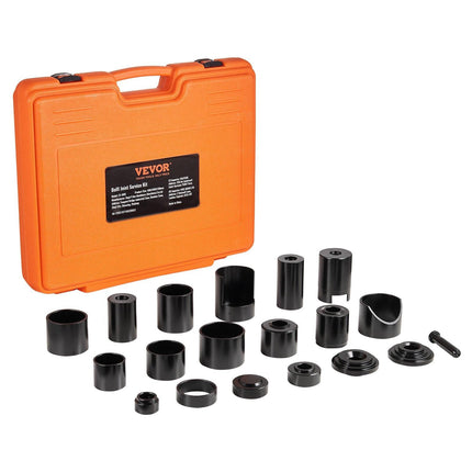 Ball Joint Press Kit, 21 pcs Tool Kit, C-press Ball joint Remove and Install Tools, for Most 2WD and 4WD Cars, Heavy Duty Ball Joint Repair Kit for Automotive Repairing.