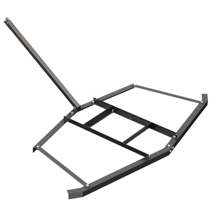 Driveway Drag, 76.57" Width Tow Behind Drag Harrow, Q235 Steel Driveway Grader with Adjustable Bars, Support up to 50 lbs, Driveway Tractor Harrow for ATVs, UTVs, Garden Lawn Tractors.