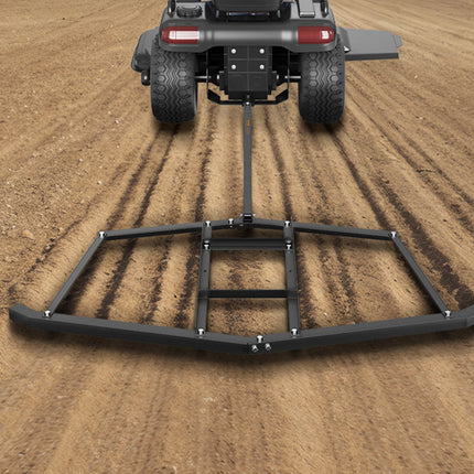 Driveway Drag, 76.57" Width Tow Behind Drag Harrow, Q235 Steel Driveway Grader with Adjustable Bars, Support up to 50 lbs, Driveway Tractor Harrow for ATVs, UTVs, Garden Lawn Tractors.