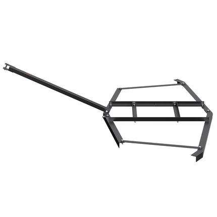 Driveway Drag, 76.57" Width Tow Behind Drag Harrow, Q235 Steel Driveway Grader with Adjustable Bars, Support up to 50 lbs, Driveway Tractor Harrow for ATVs, UTVs, Garden Lawn Tractors.