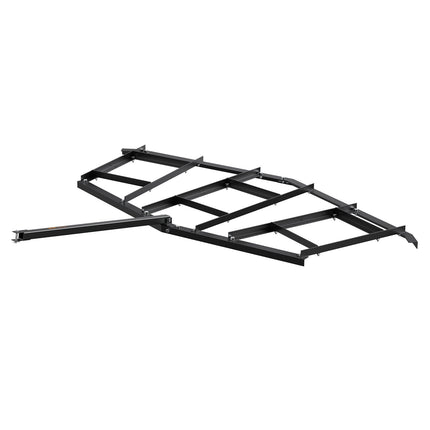 Driveway Drag, 84" Width Tow Behind Drag Harrow, Q235 Steel Driveway Grader with Adjustable Bars, Support up to 50 lbs, Driveway Tractor Harrow for ATVs, UTVs, Garden Lawn Tractors.