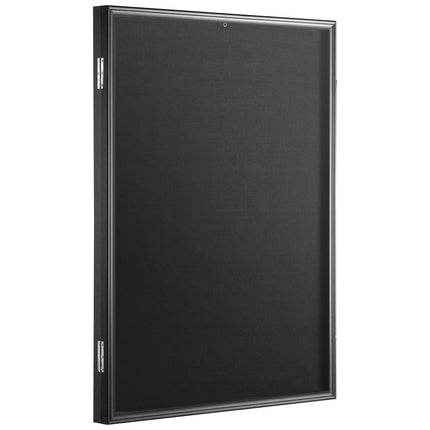 Jersey Display Frame Case, 590 x 790 x 40 mm, Large Lockable Sport Jersey Shadow Box with 98% UV Protection PC Glass and Hangers, for Baseball Basketball Football Hockey Shirt and Uniform.