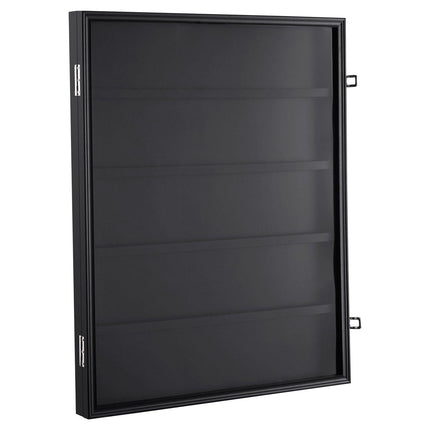 35 Graded Sports Card Display Case, 617 x 775 x 55 mm, Baseball Card Display Frame with 98% UV Protection Clear View PC Glass, Lockable Wall Cabinet for Football Basketball Hockey Trading Card.