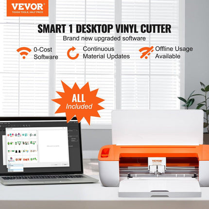 Vinyl Cutter Machine, Bluetooth Connectivity DIY Cutting Machine, Compatible with iOS, Android, Windows and Mac, Massive Designs Included, for Creating Customized Cards, Home Decor.