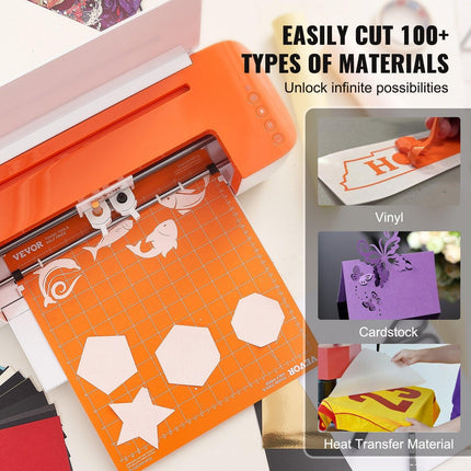 Vinyl Cutter Machine, Bluetooth Connectivity DIY Cutting Machine, Compatible with iOS, Android, Windows and Mac, Massive Designs Included, for Creating Customized Cards, Home Decor.