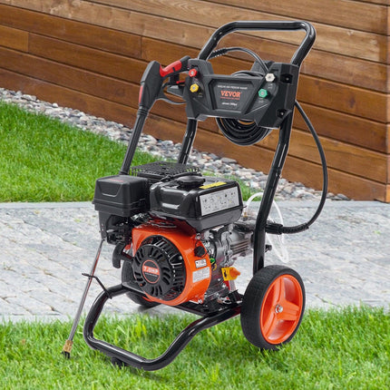 VEVOR Gas Pressure Washer Gas Powered Washer 3400 PSI 2.6 GPM 210cc 5 Nozzles.