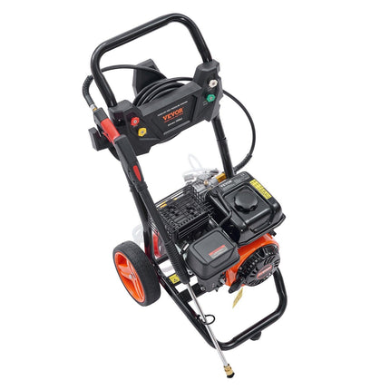 VEVOR Gas Pressure Washer Gas Powered Washer 3400 PSI 2.6 GPM 210cc 5 Nozzles.