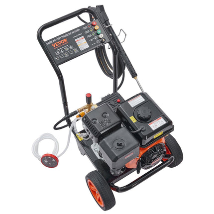 VEVOR Gas Pressure Washer Gas Powered Washer 4400 PSI 4.0 GPM 390cc 5 Nozzles.