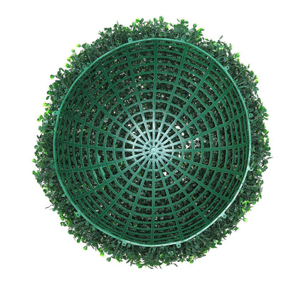 Artificial Topiaries Boxwood Trees, (2 Pieces), Ball-Shape Faux Topiaries Plant, All-year Green Feaux Plant Decorative Balls for Backyard, Balcony,Garden, Wedding and Home.