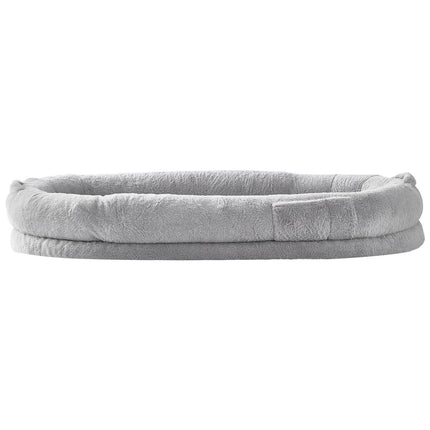 Human Dog Bed 1720x890x250 mm Human Size Dog Bed Washable Faux Rabbit Fur.