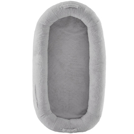 Human Dog Bed 1720x890x250 mm Human Size Dog Bed Washable Faux Rabbit Fur.