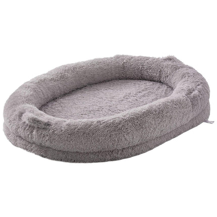 Human Dog Bed 1820x1220x250 mm Human Size Dog Bean Bed Washable PV Velvet.