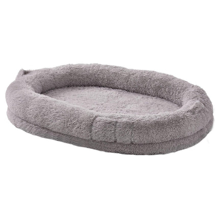 Human Dog Bed 1820x1220x250 mm Human Size Dog Bean Bed Washable PV Velvet.