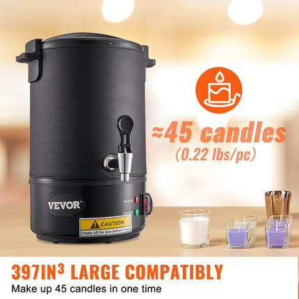 Wax Melter for Candle Making 6.5Liter Electric Pot Commercial or Home Use.