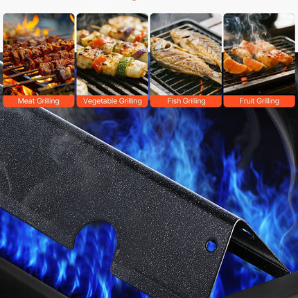 Flavorizer Bars, 44cm Grill Replacement Part, for Weber Genesis ll 310 315 335 340, E/S 325s, ES/SX 325s, E/S 335, EX/SX/EPX-335 Grills, Porcelain-enameled Steel Thicker Heat Plate, 5 Pack.