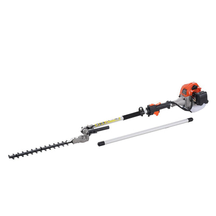 15.7-inch 26CC 2 Cycle Gas Hedge Trimmer, Gas Powered Pole Hedge Trimmer with Dual Sided Dual Action Blade, Adjustable Trimmer Head, Suitable for Trimming Shrubs, Bushes.