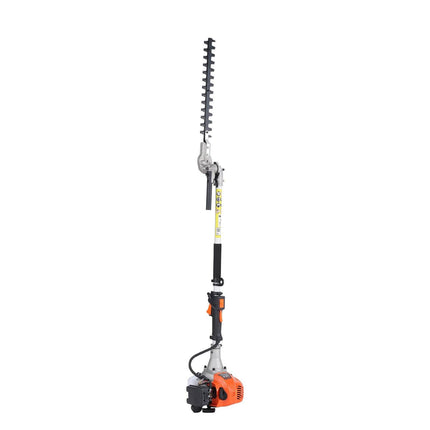 15.7-inch 26CC 2 Cycle Gas Hedge Trimmer, Gas Powered Pole Hedge Trimmer with Dual Sided Dual Action Blade, Adjustable Trimmer Head, Suitable for Trimming Shrubs, Bushes.