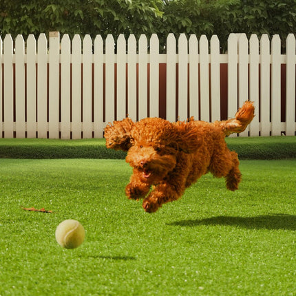 Artifical Grass, 6 x 10 ft Rug Green Turf, 1.38"Fake Door Mat Outdoor Patio Lawn Decoration, Easy to Clean with Drainage Holes, Perfect For Multi-Purpose Home Indoor Entryway Scraper Dog Mats.