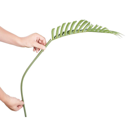 Artificial Palm Tree, 1219mm Tall Faux Plant, Secure PE Material & Anti-Tip Tilt Protection Low-Maintenance Plant, Lifelike Green Fake Tree for Home Office Warehouse Decor Indoor Outdoor.