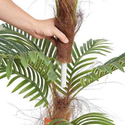 Artificial Palm Tree, 1219mm Tall Faux Plant, Secure PE Material & Anti-Tip Tilt Protection Low-Maintenance Plant, Lifelike Green Fake Tree for Home Office Warehouse Decor Indoor Outdoor.
