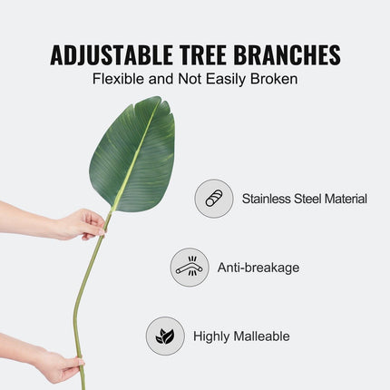 Artificial Birds Of Paradise Tree, 1.5m Tall Faux Plant, PE Material & Anti-Tip Tilt Protection Low-Maintenance Plant, Lifelike Green Fake Tree for Home Office Warehouse Decor Indoor Outdoor.