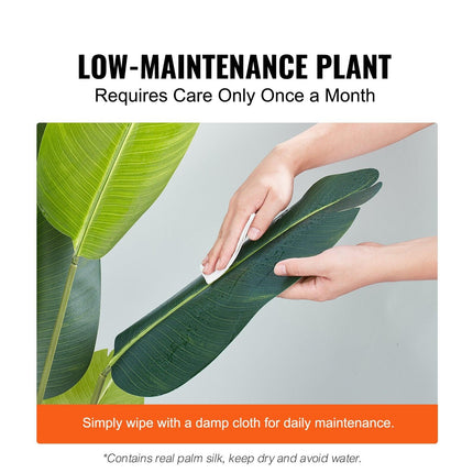 Artificial Birds Of Paradise Tree, 1.5m Tall Faux Plant, PE Material & Anti-Tip Tilt Protection Low-Maintenance Plant, Lifelike Green Fake Tree for Home Office Warehouse Decor Indoor Outdoor.