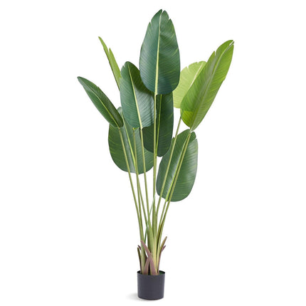 Artificial Birds Of Paradise Tree, 1.5m Tall Faux Plant, PE Material & Anti-Tip Tilt Protection Low-Maintenance Plant, Lifelike Green Fake Tree for Home Office Warehouse Decor Indoor Outdoor.