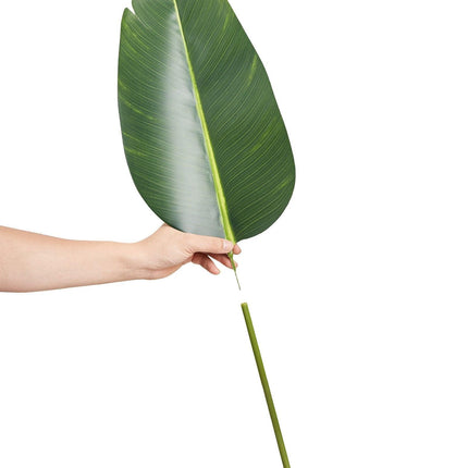 Artificial Birds Of Paradise Tree, 1.5m Tall Faux Plant, PE Material & Anti-Tip Tilt Protection Low-Maintenance Plant, Lifelike Green Fake Tree for Home Office Warehouse Decor Indoor Outdoor.