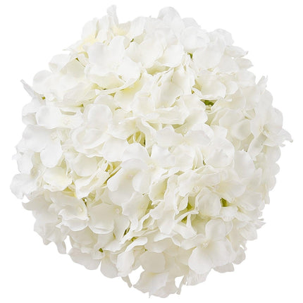 Artificial Flowers, 105 pcs Real Looking White Silk Fake Hydrangea Bulk, White Faux Bridal Shower with Stems for DIY Wedding Bouquets, Home Centerpieces Arrangements, Party Tables Decorations.