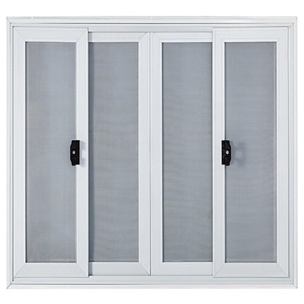 Concession Window, 91.4 x 91.4 cm Aluminum Alloy Food Truck Service Window with 4 Horizontal Sliding Screen Windows & Awning Door & Drag Hook, Serving Window for Food Trucks Concession Trailers.