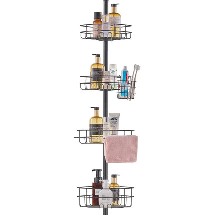 42" to 114" High Shower Corner Caddy Tension Pole Rust-Proof Tension Pole.