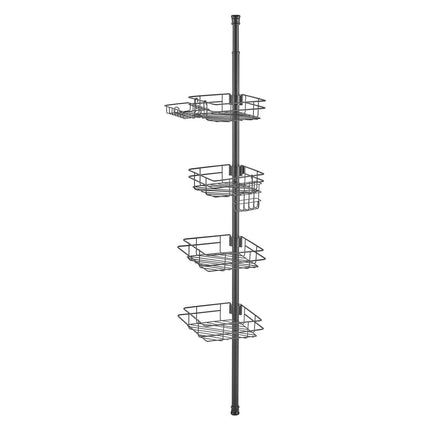 42" to 114" High Shower Corner Caddy Tension Pole Rust-Proof Tension Pole.