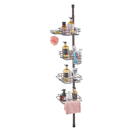 42" to 114" High Shower Corner Caddy Tension Pole Rust-Proof Tension Pole.