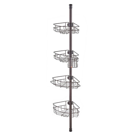 56" to 114" High Shower Corner Caddy Tension Pole Rust-Proof Tension Pole.