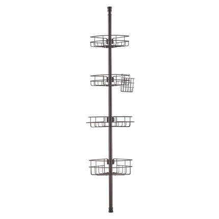 56" to 114" High Shower Corner Caddy Tension Pole Rust-Proof Tension Pole.